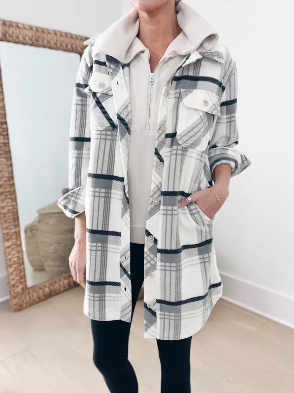 Thread & Supply Oversized Fleece Flannel